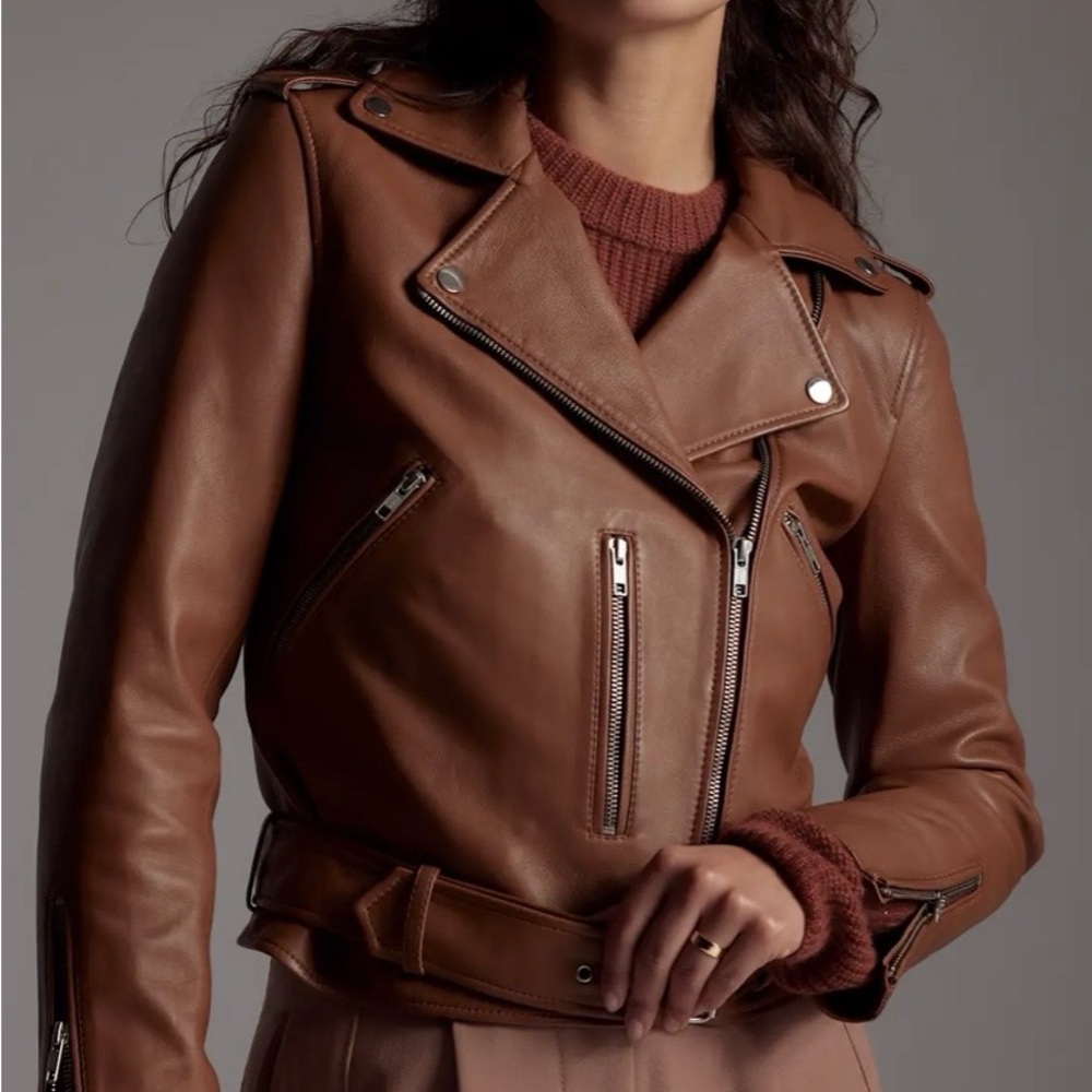 Quince 100% Leather Motorcycle Jacket - Picture 4 of 4